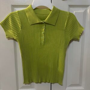 Unbranded Women's Green Crop-top